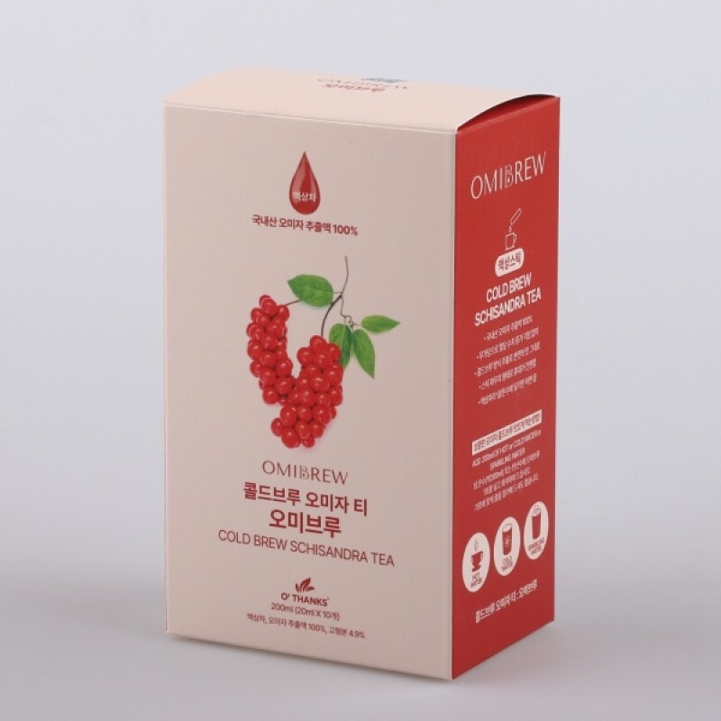 오땡스,[못난이상품] 오땡스 콜드브루 오미자 차 오미브루 200ml (20mlx10입) 오미자원액(무설탕)