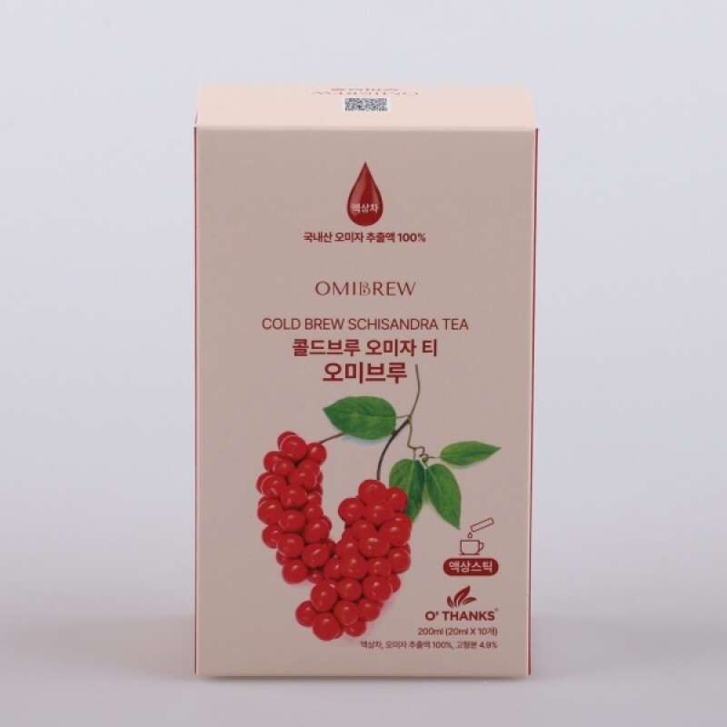 오땡스,[못난이상품] 오땡스 콜드브루 오미자 차 오미브루 200ml (20mlx10입) 오미자원액(무설탕)