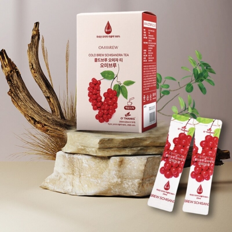 오땡스,[못난이상품] 오땡스 콜드브루 오미자 차 오미브루 200ml (20mlx10입) 오미자원액(무설탕)