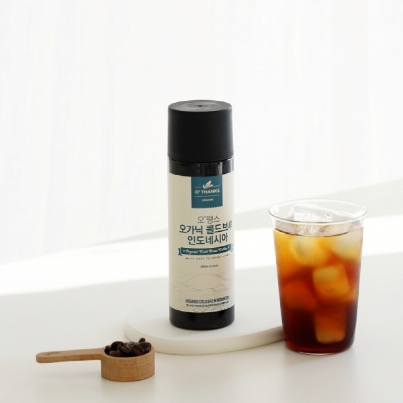 오땡스,(1+1) 오땡스 유기농 콜드브루 더치커피 아메리카노 원액 액상 커피 (400ml x 2개, 교차 구매 가능)