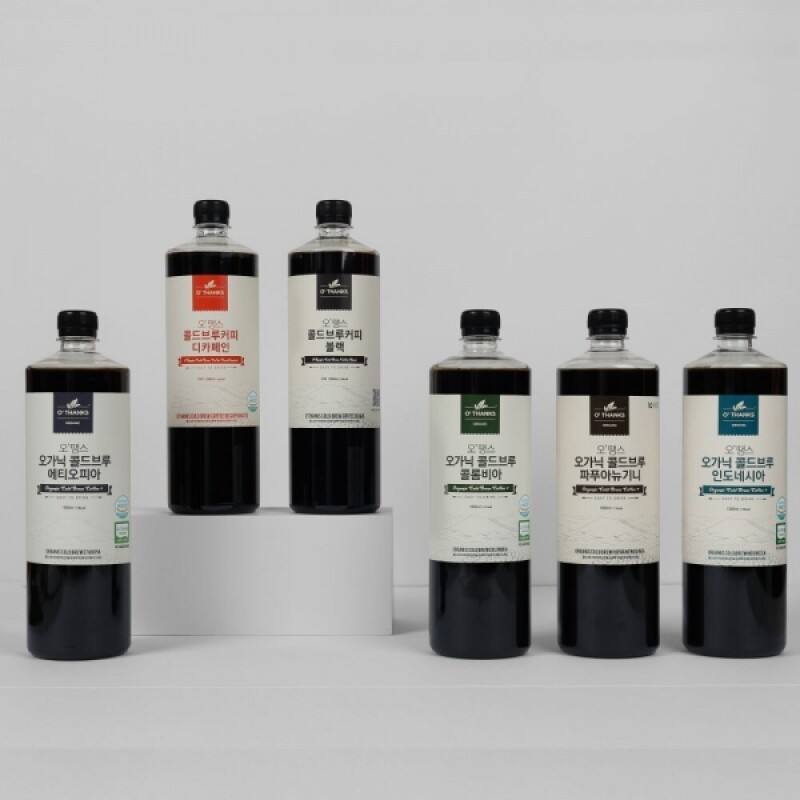오땡스,오땡스 유기농 콜드브루 더치커피 아메리카노 원액 액상 커피 1L