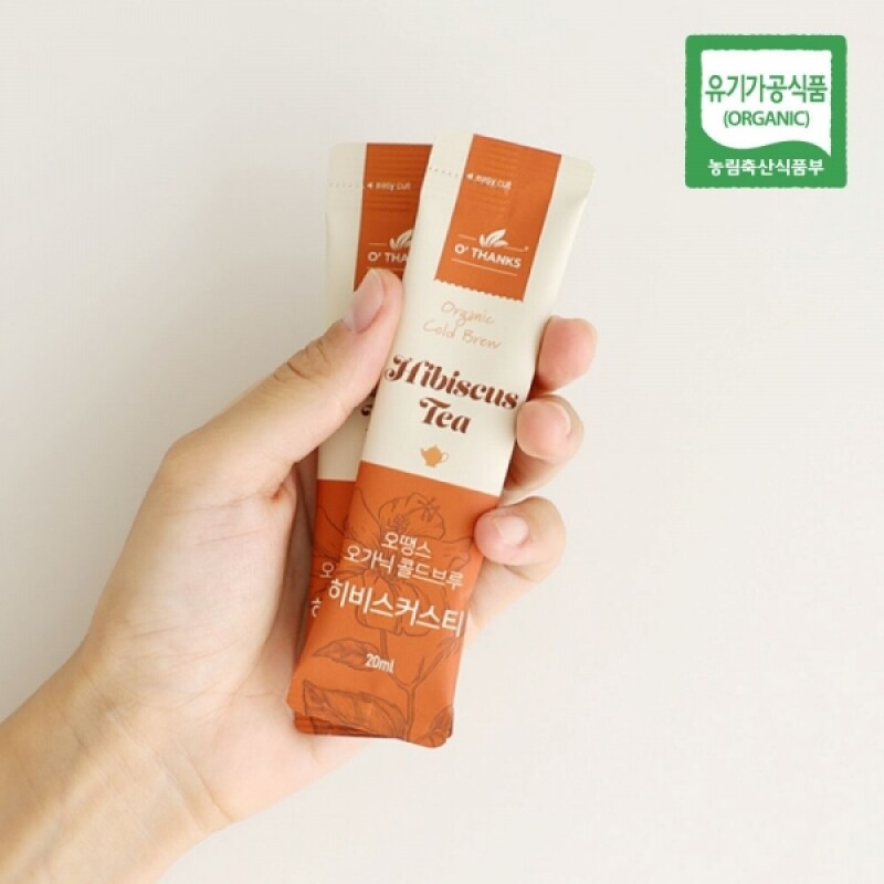 오땡스,오땡스 오가닉 콜드브루 허브티 스틱 그린티 페퍼민트티 히비스커스티 홍차 200ml (20mlx10입)