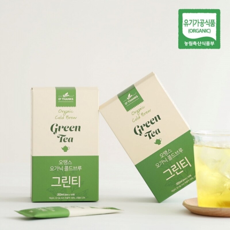 오땡스,오땡스 오가닉 콜드브루 허브티 스틱 그린티 페퍼민트티 히비스커스티 홍차 200ml (20mlx10입)